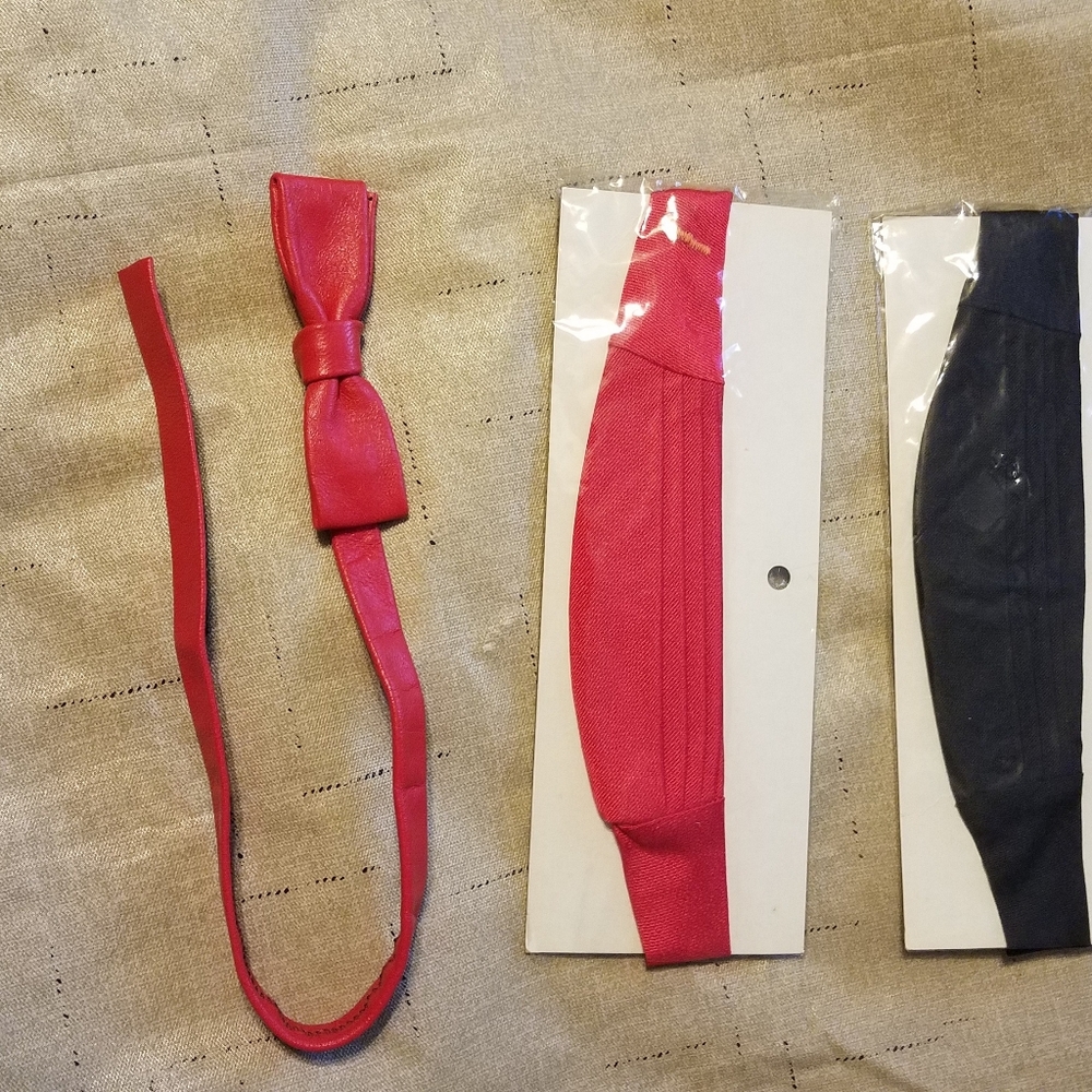 Red Bowtie, Red and Black Tie Alternative